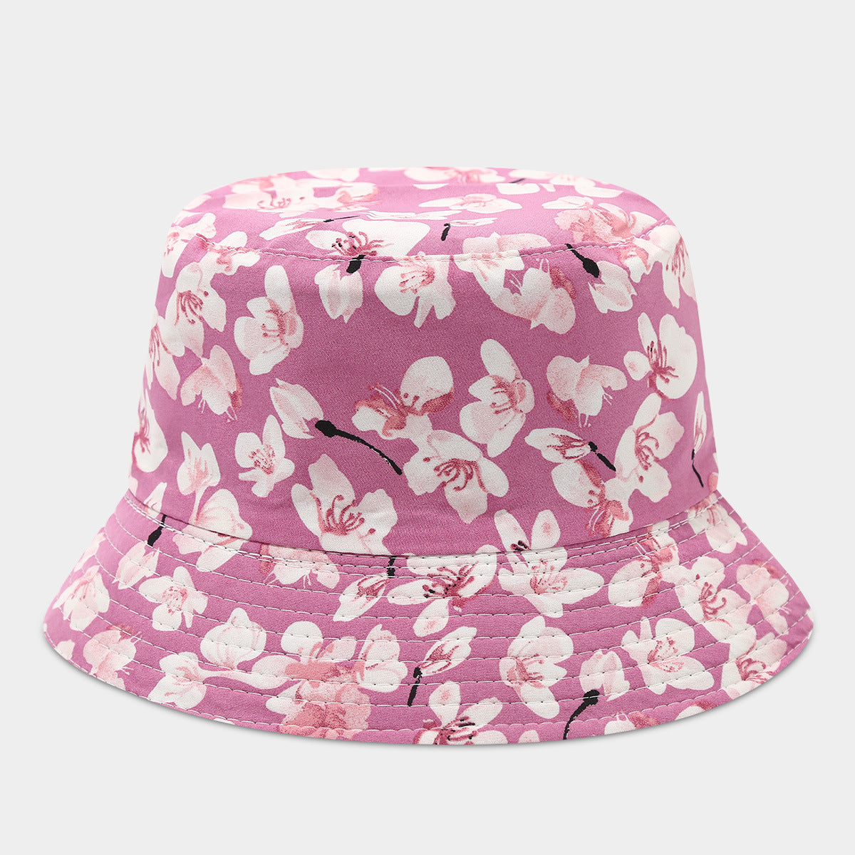Wholesale Double-Sided Fisherman Hat  Flower Pattern Basin Hat