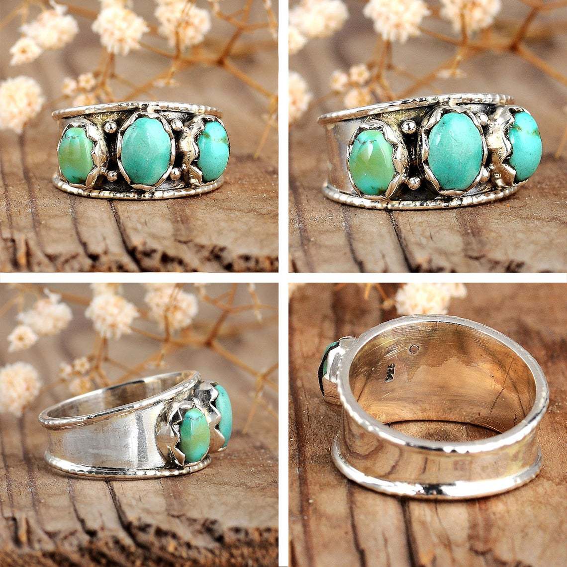 Wholesale Turquoise Vintage Bohemian Ring