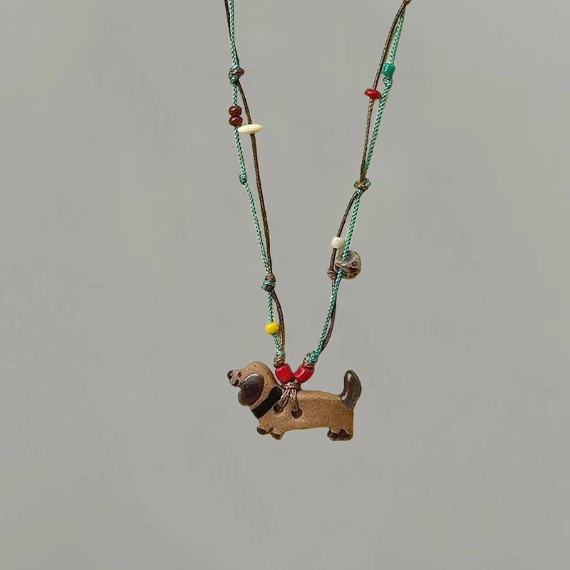 Wholesale Weenie Puppy Necklace Animal Pendant Necklace
