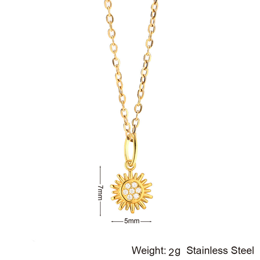 Wholesale Stylish 18K Gold Plated Sea Turtle Pendant Necklace Stainless Steel Chain Fashion Jewelry Gift For Resale
