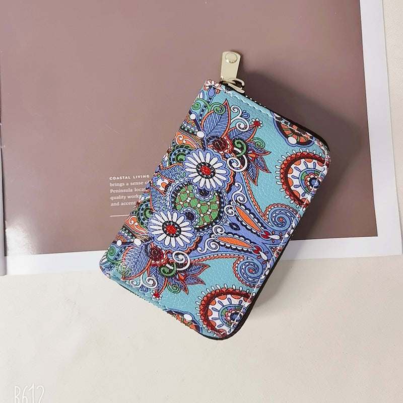 Wholesale Ethnic Retro Accordion Card Holder Mini Storage Card Wallet ACC-WT-Mengs007