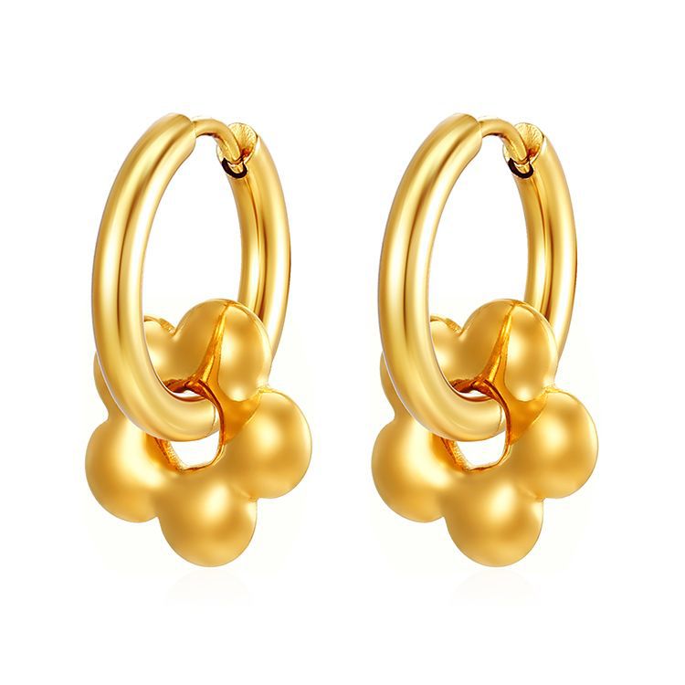 Wholesale 18K Gold Plated Stainless Steel Earrings ACC-ES-MuShan015