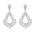 Wholesale Bohemian Exaggerated Alloy Diamond Hollow Glass Crystal Earrings