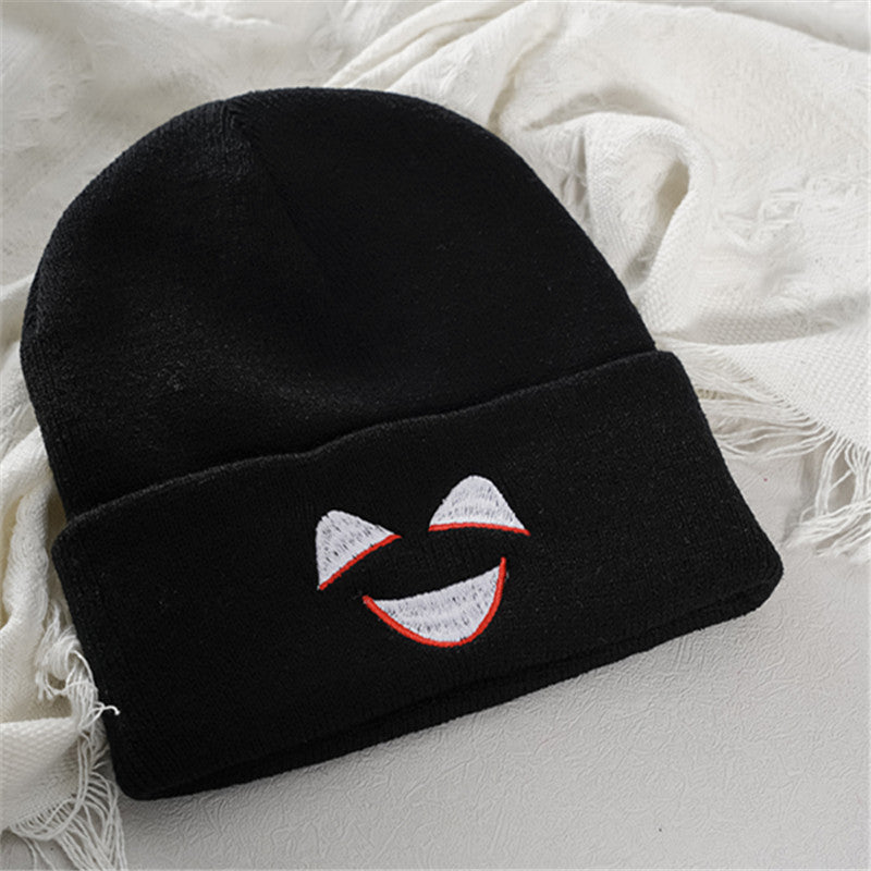 Wholesale   Pumpkin Personalized Embroidered Woolen Knitted Hat