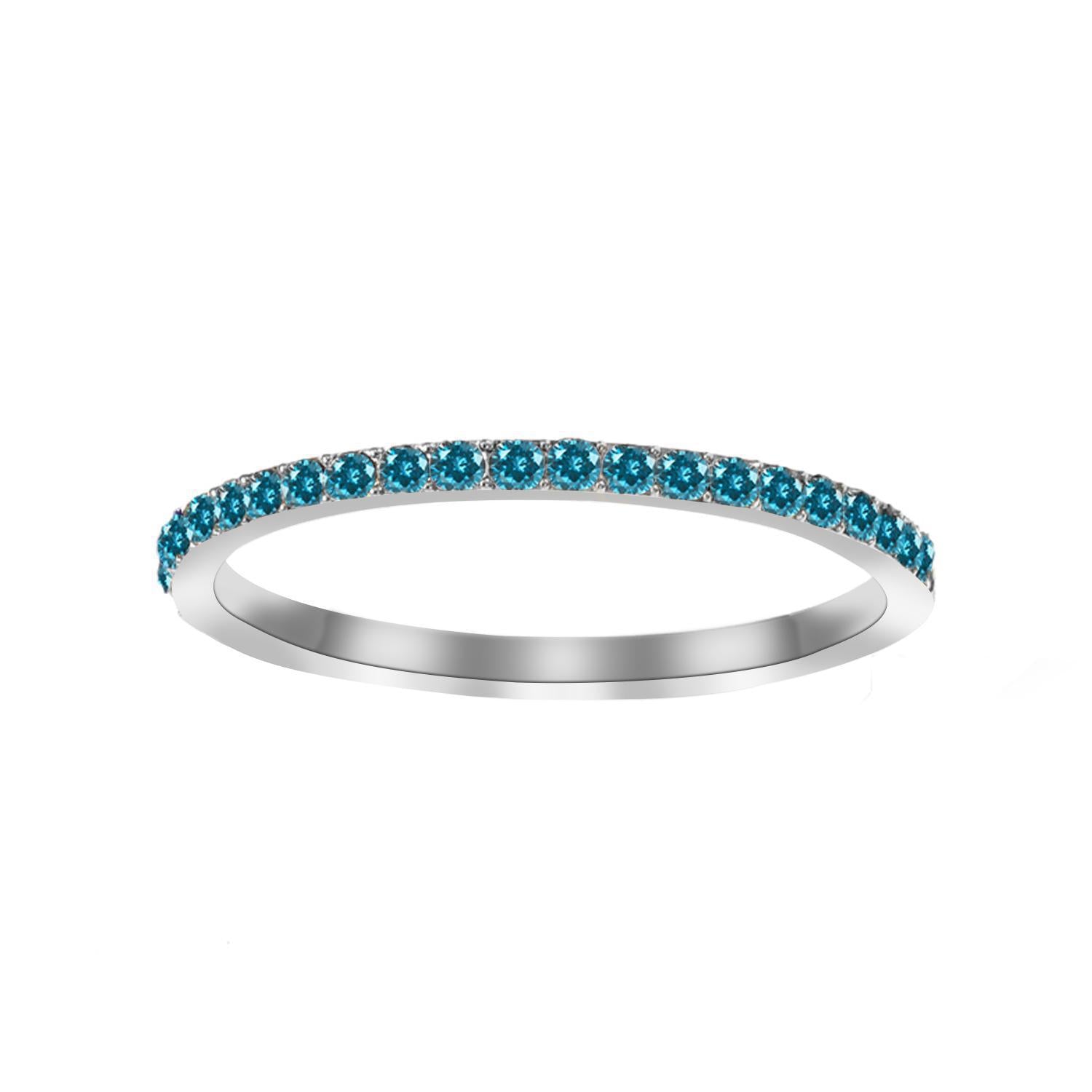 Wholesale Stainless Steel Ring with Colorful Birthstone-Colored Diamond Accents