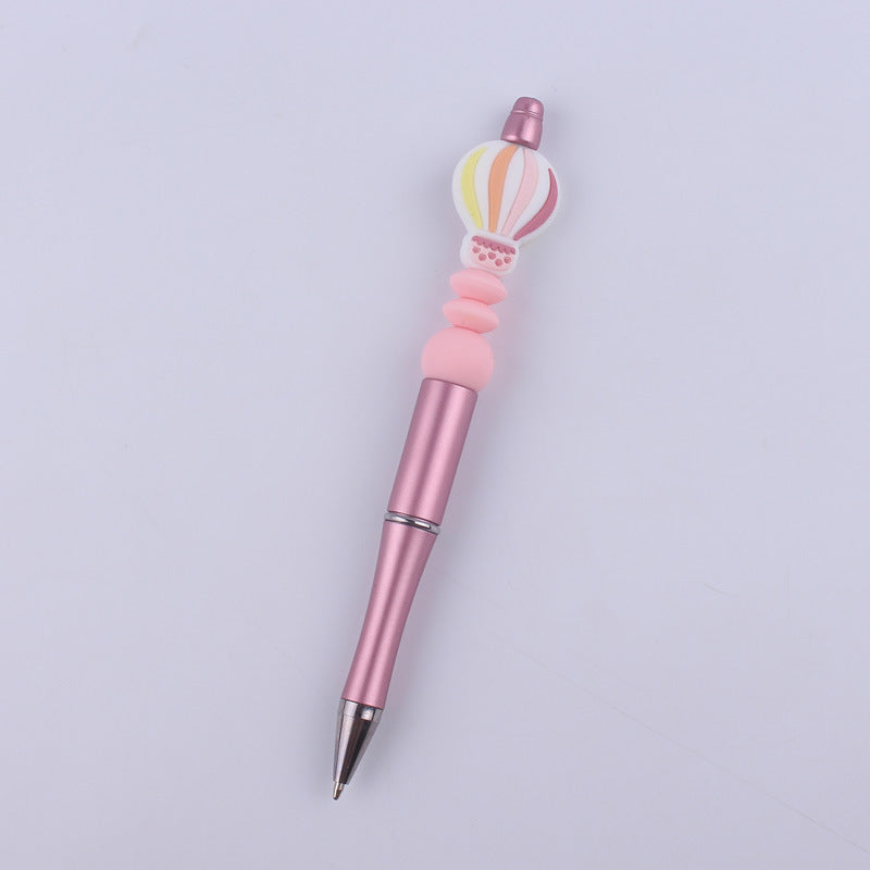 Wholesale  beaded pen creative handmade  balloon silicone beads beaded pen