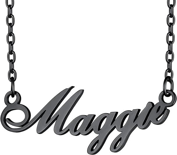 Wholesale Titanium Steel Personalized Name Heart Necklace