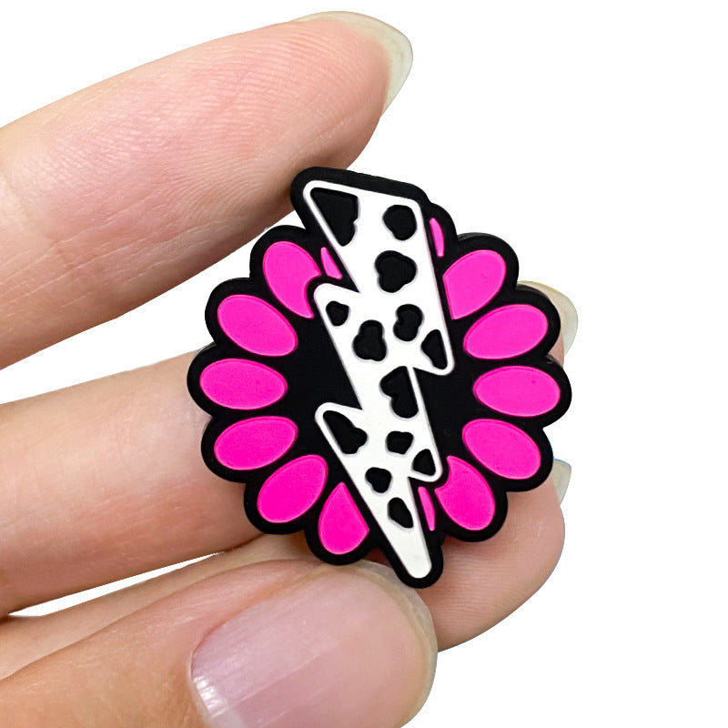 Wholesale 10PCS Lightning Jewelry Accessories Silicone Beads Cartoon Diy Pacifier Chain Keychain Accessories ACC-BDS-WDX204