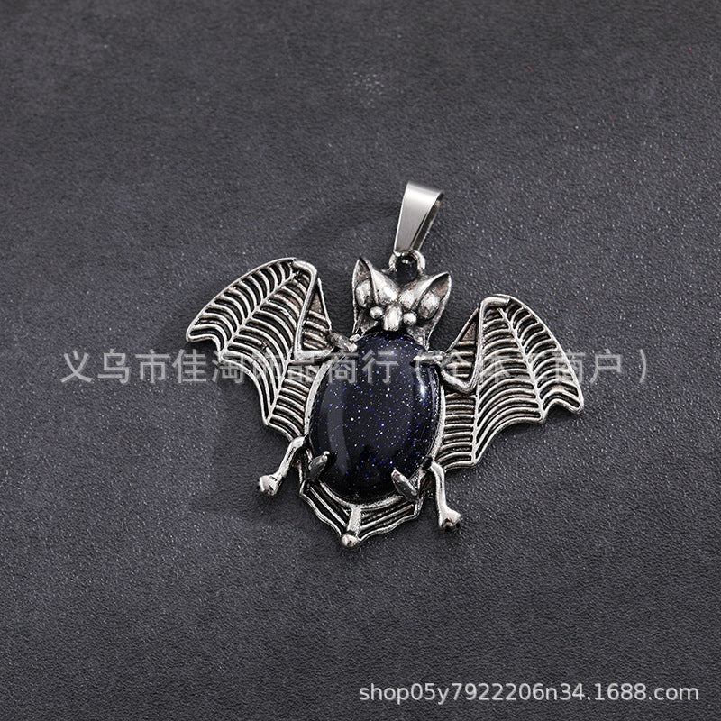 Wholesale  Necklace Natural Stone Pendant Amethyst Pink Crystal Pendant