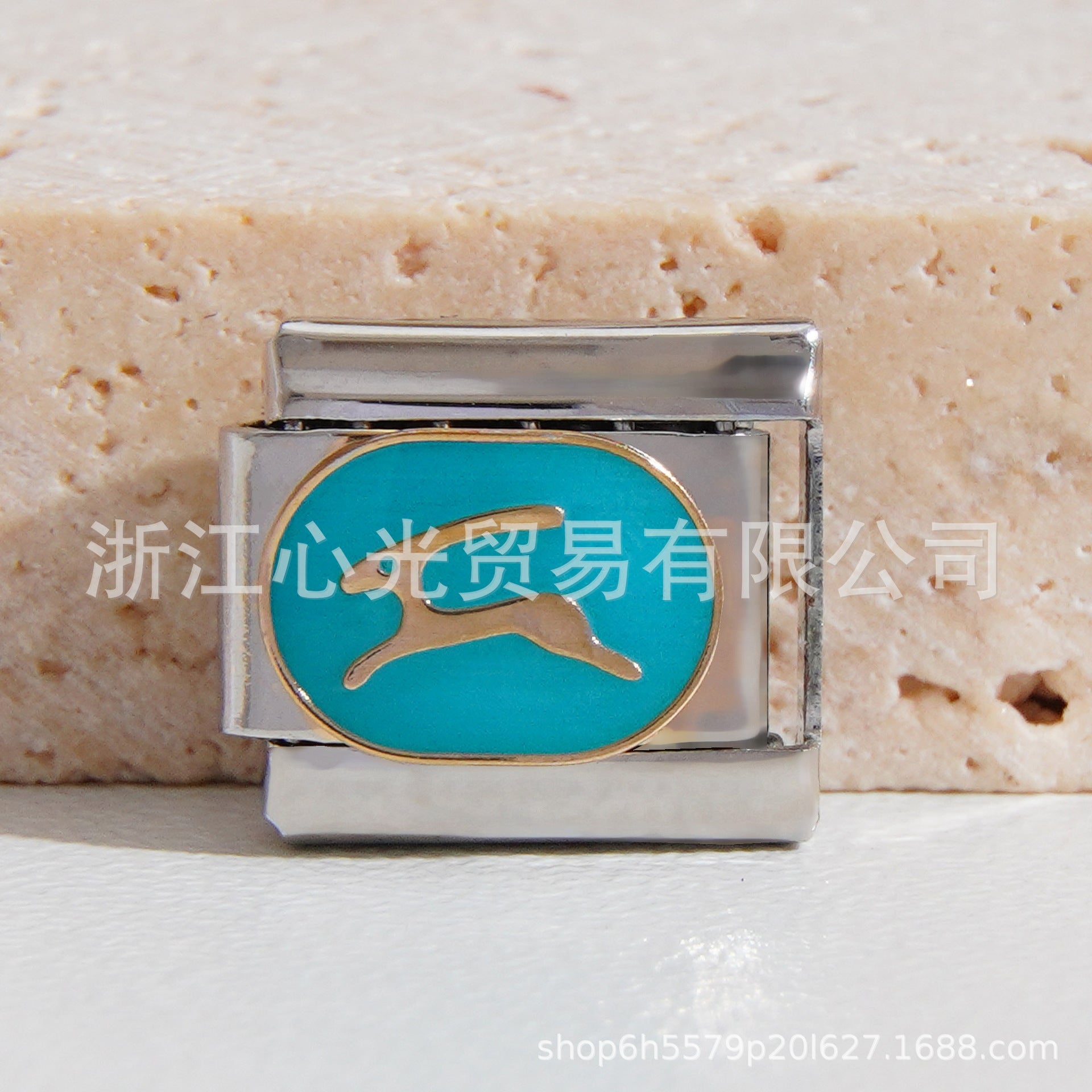 Wholesale 10pcs Italian Charm Bracelet 9mm DIY Splicing Constellation Series Stainless Steel Composable Bracelet