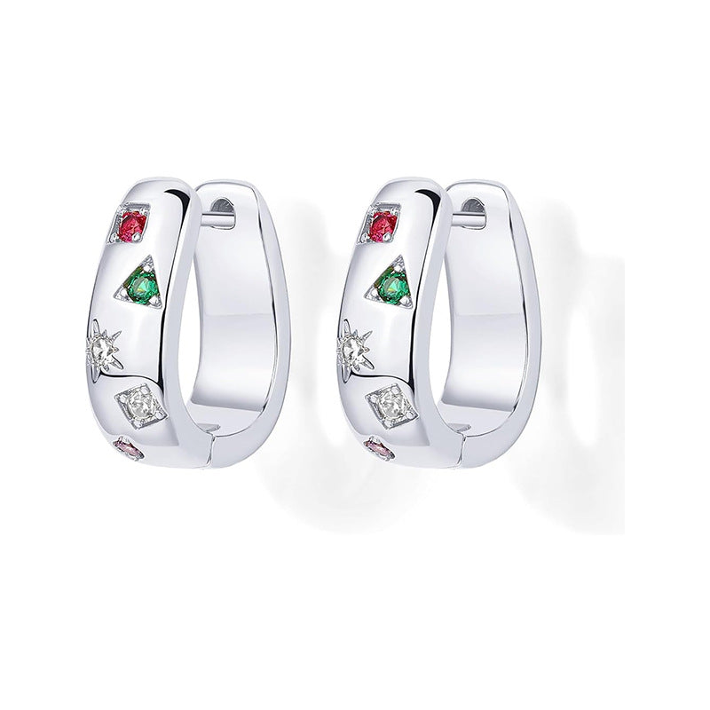 Wholesale Colorful Diamond Star Light Luxury Earrings ACC-ES-Junz001