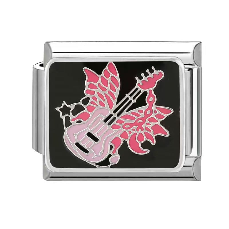 Wholesale 2pcs 9mm Italian Charm Starter Bracelets DIY Ocean Series Stainless Steel Composable Bracelet