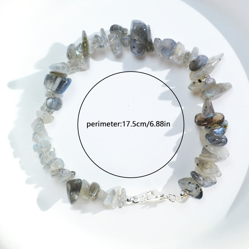 Wholesale Bohemian Colored Natural Stone Crushed Stone Bracelet ACC-BT-XA001