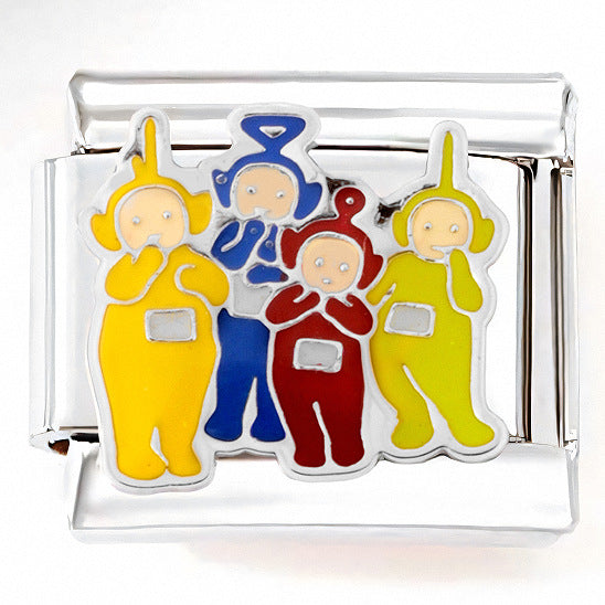 Wholesale DIY stainless steel bracelet little fox skull holiday style module bracelet