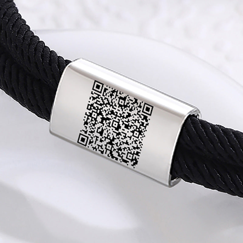 Bracelet en acier inoxydable à corde inoxydable à corde inoxydable