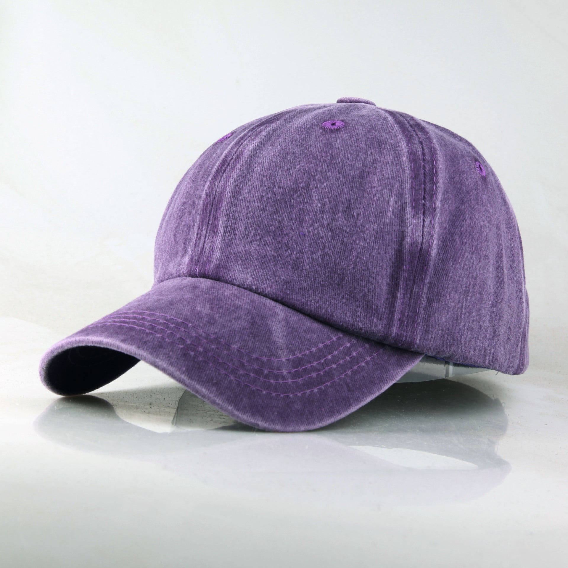 Wholesale Washed Pure Cotton Solid Color Light Plate Baseball Cap