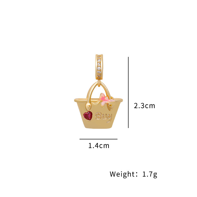 Wholesale Color Ocean Series Gold Plated Red Resin Sweater Chain