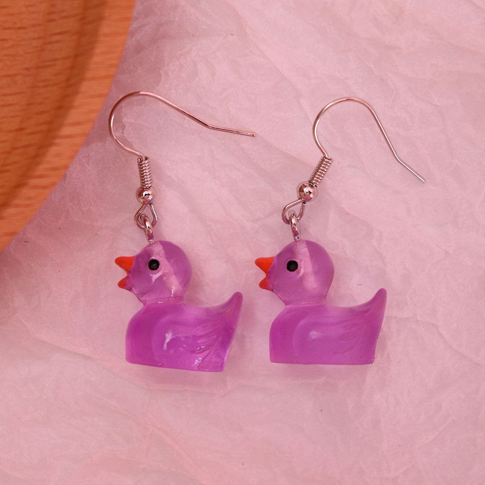 Wholesale Cartoon Animal Cute Little Duck Earrings