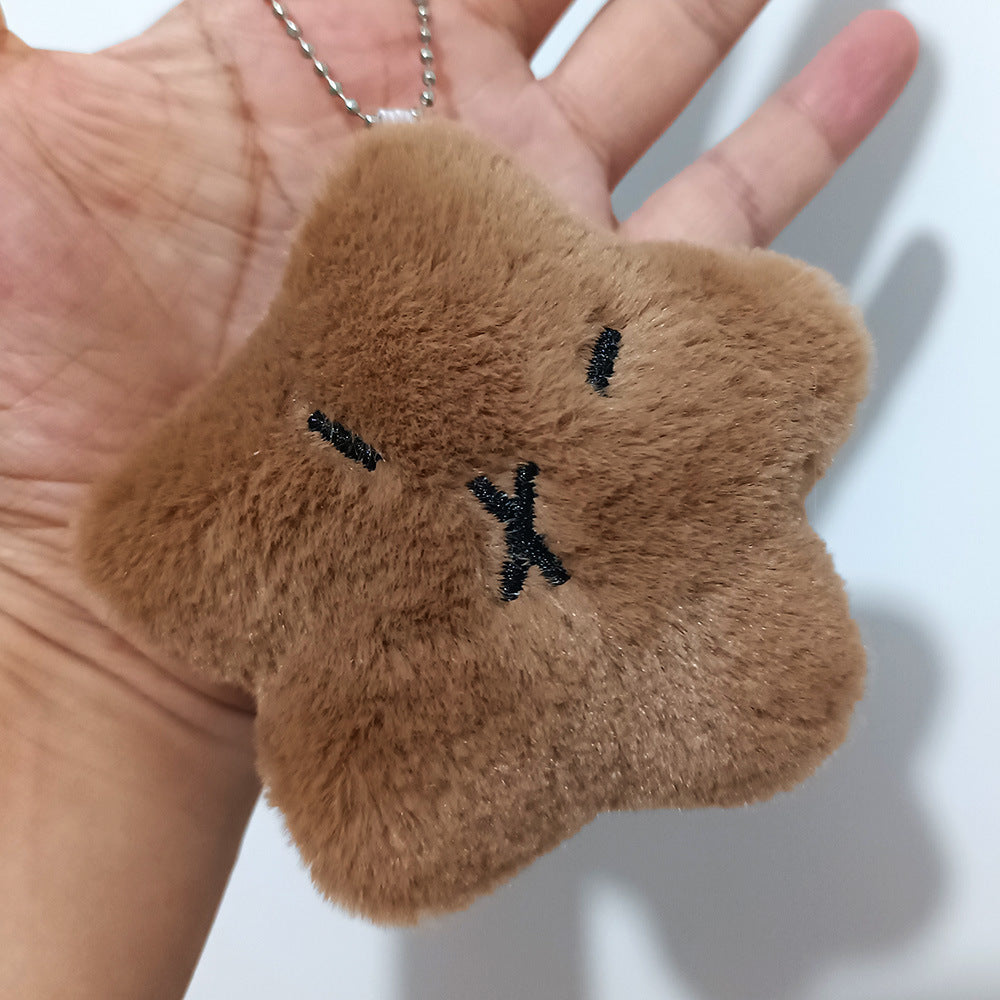 Wholesale Cute Capybara Star Cartoon Pendant Plush Keychain