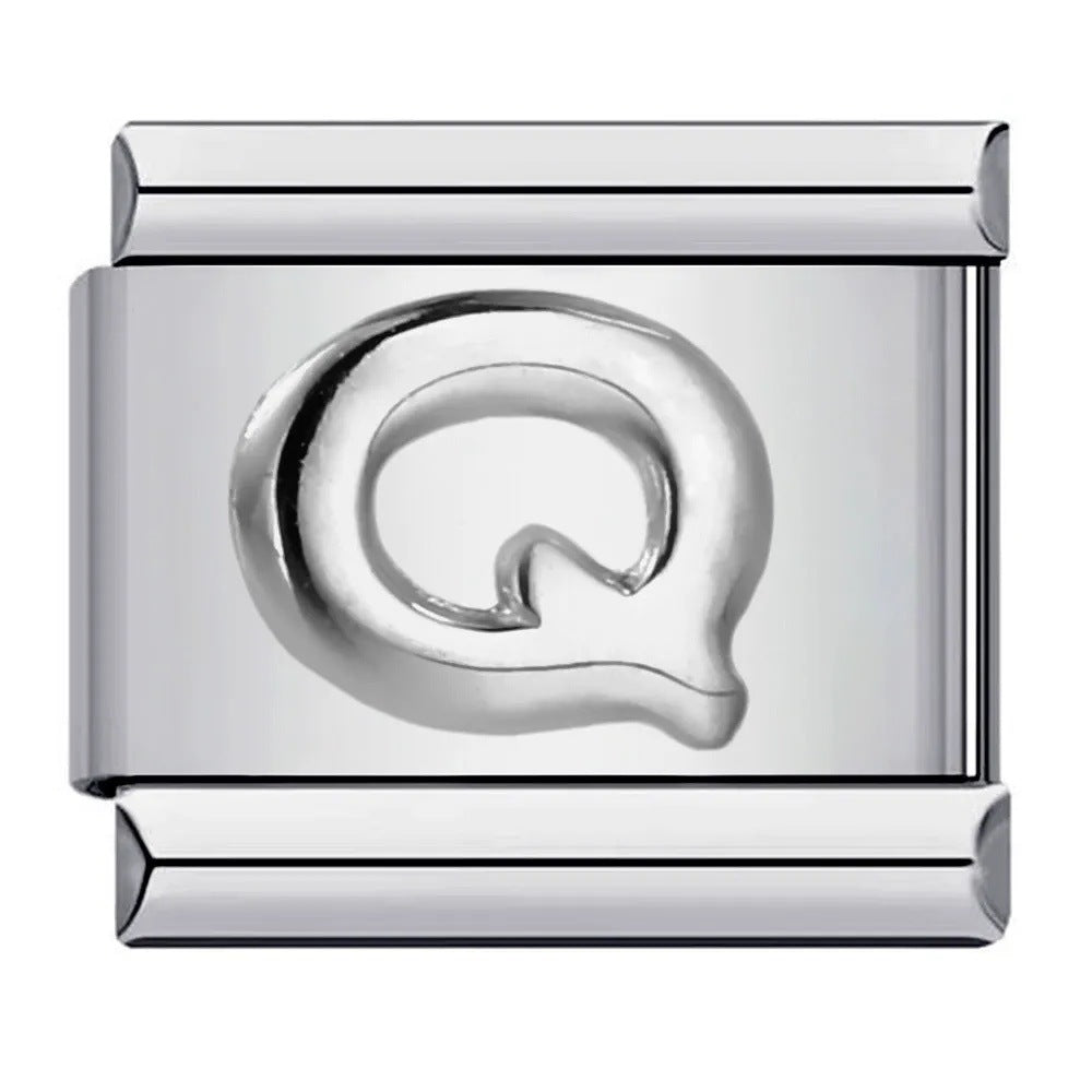 Wholesale Italian Charm Bracelet 9mm DIY punk Creative Stainless Steel Composable Bracelet