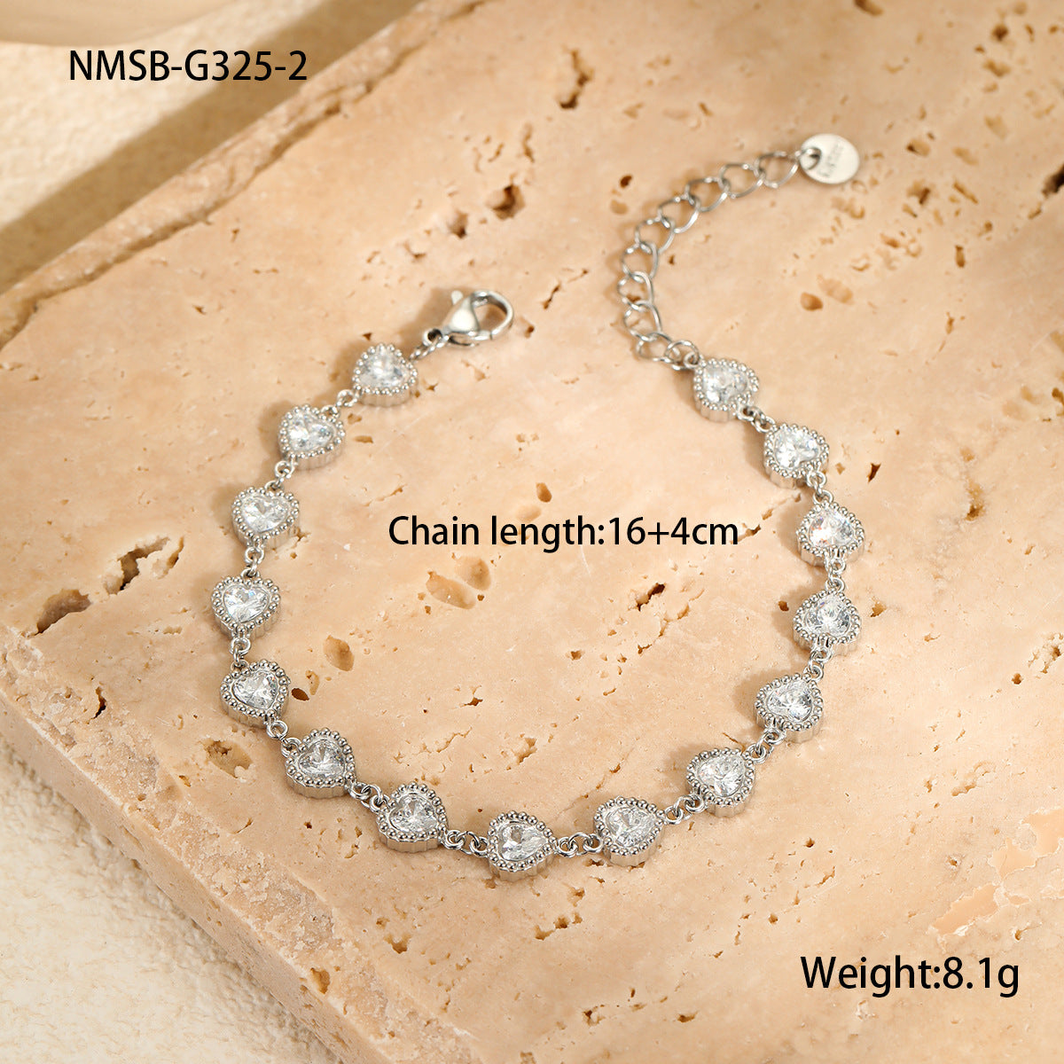 Großhandel Farbe Zirkon Serie Edelstahl Halskette Armband