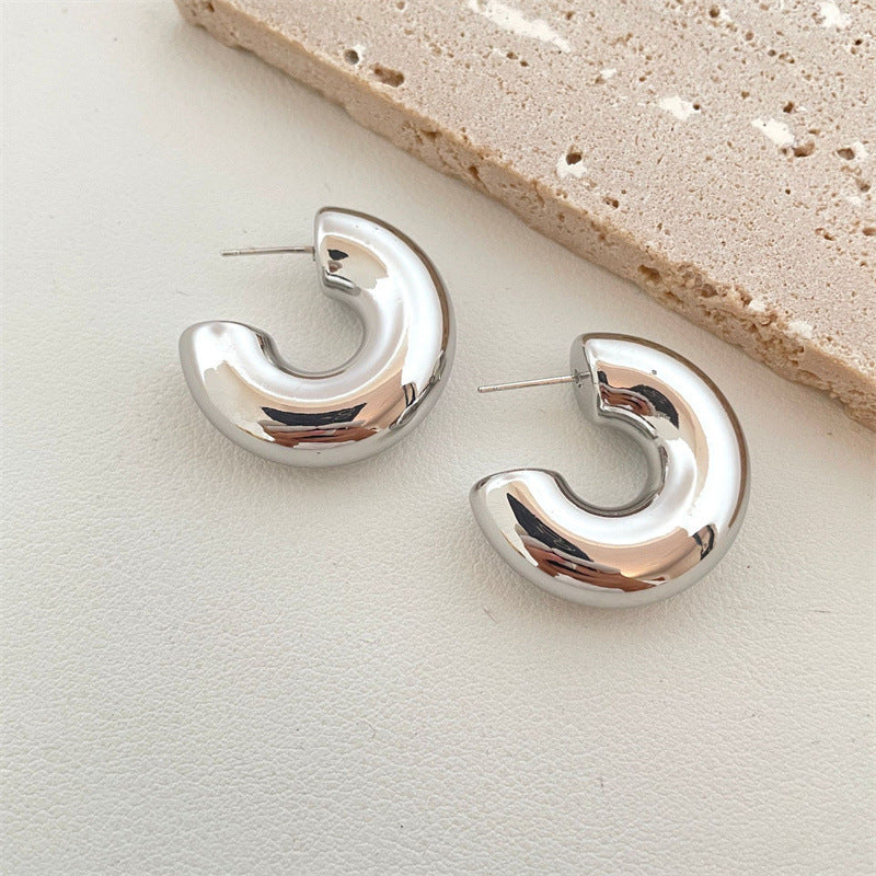 Wholesale Vintage Alloy C-shaped Drop Earrings Hoop Earrings ACC-ES-Yuchen006