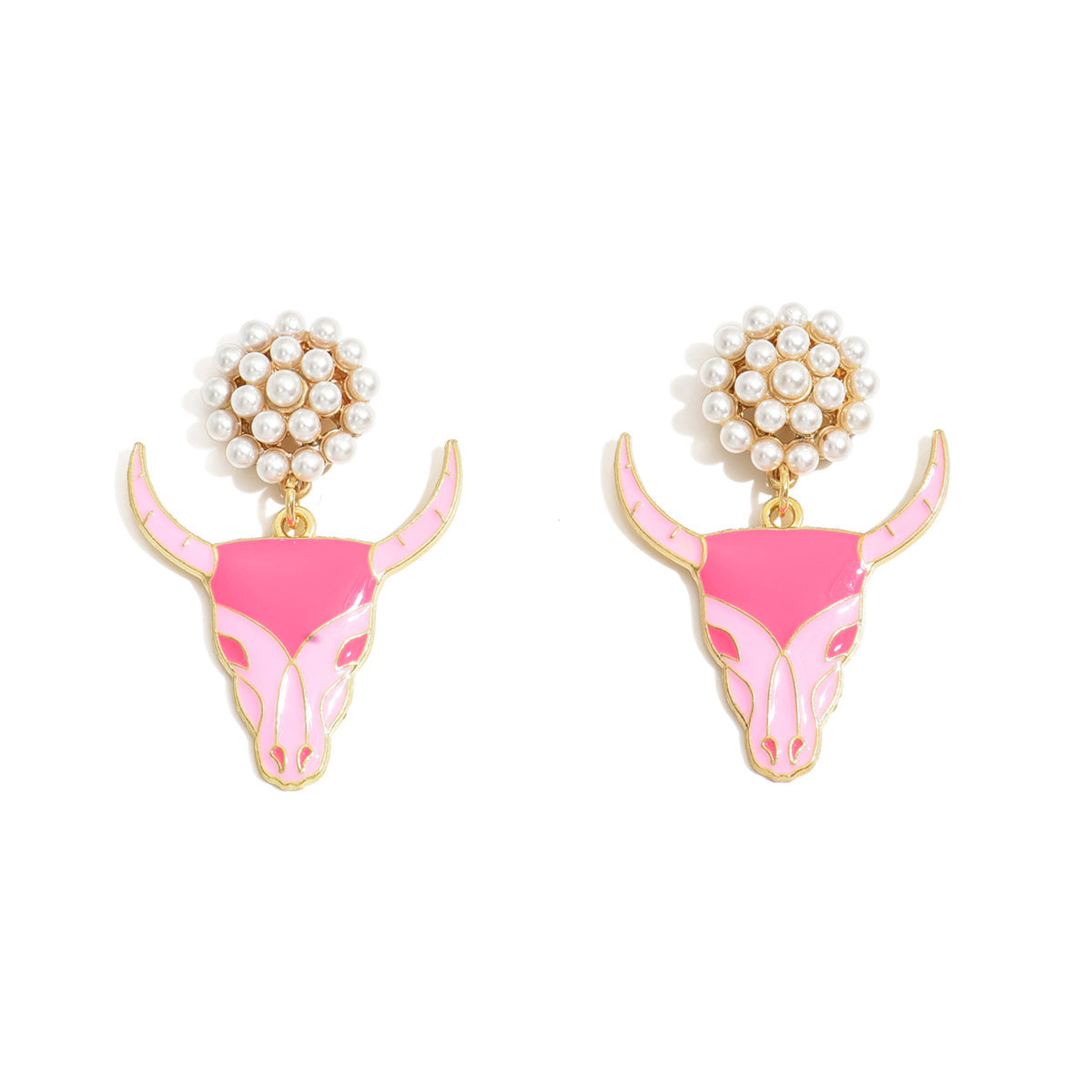 Wholesale  western Denim alloy oil drop jewelry earrings