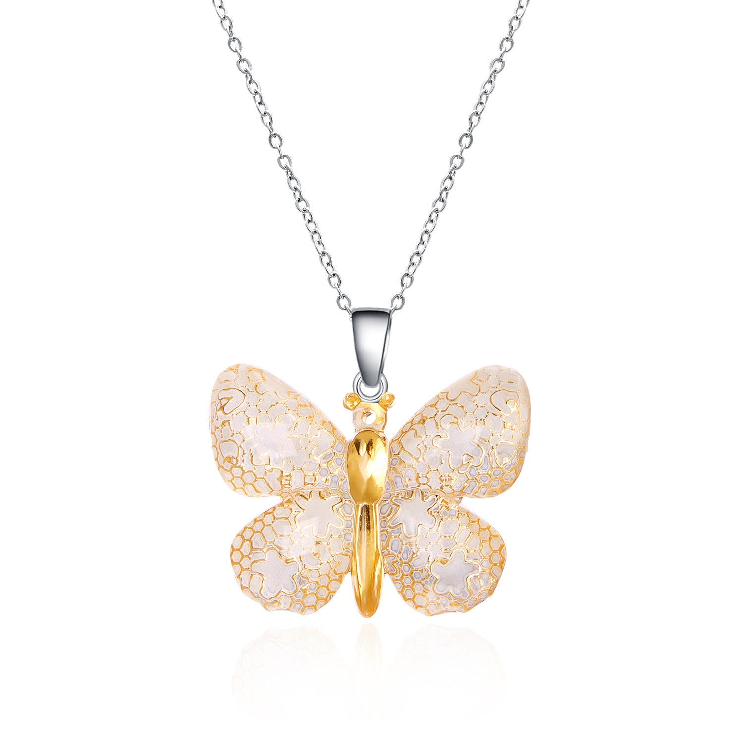 Wholesale  stainless steel butterfly necklace