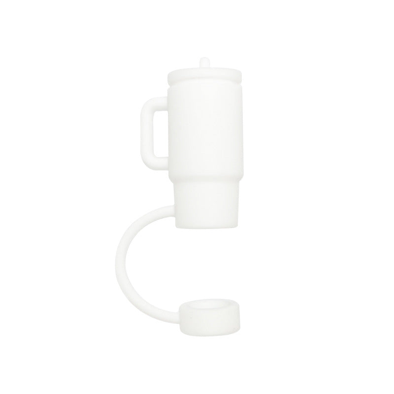 Wholesale 10pcs 10mm Straw Cover Silicone Straw Caps for Cup Decoration Straw Tube Cap ACC-SCR-WDX003