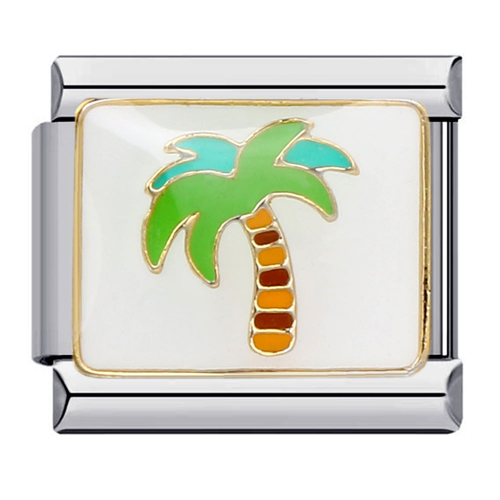 Wholesale Italian Charm Bracelet 9mm DIY Splicing Removable Stainless Steel Composable Bracelet ACC-BT-QiYing009