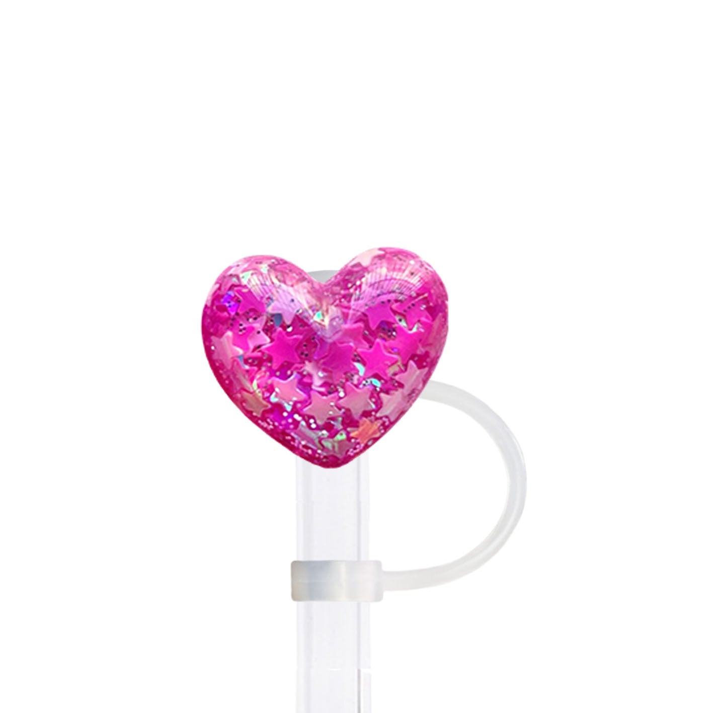 Wholesale 10pcs Five-pointed star sequins Straw Cover Straw Tube Cap