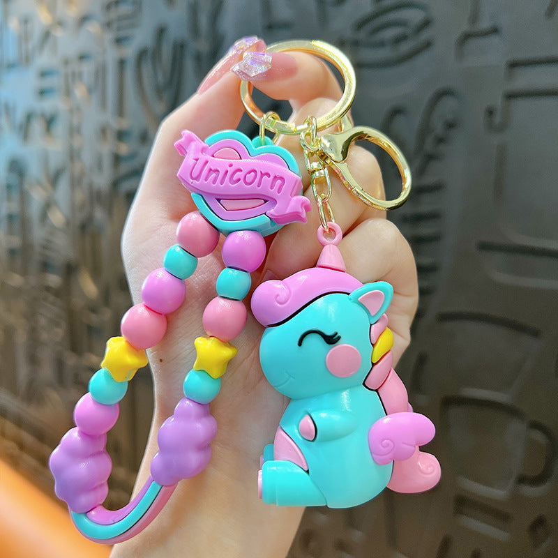 Wholesale Cartoon Cute Macaron Unicorn Keychains Keychain Wallet ACC-KC-YanG005