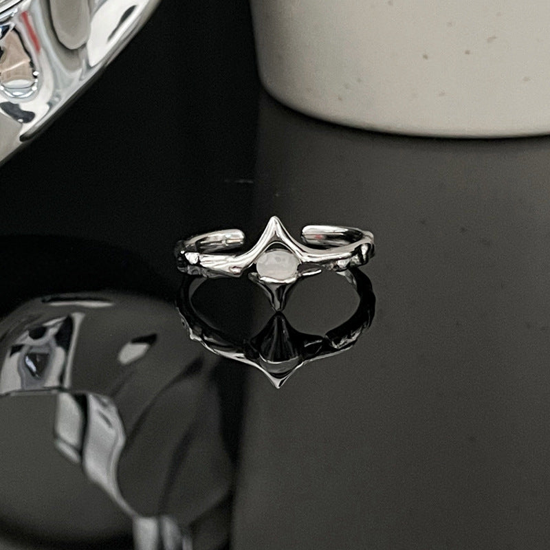 Wholesale Irregular star simple Opal fashion Open ring