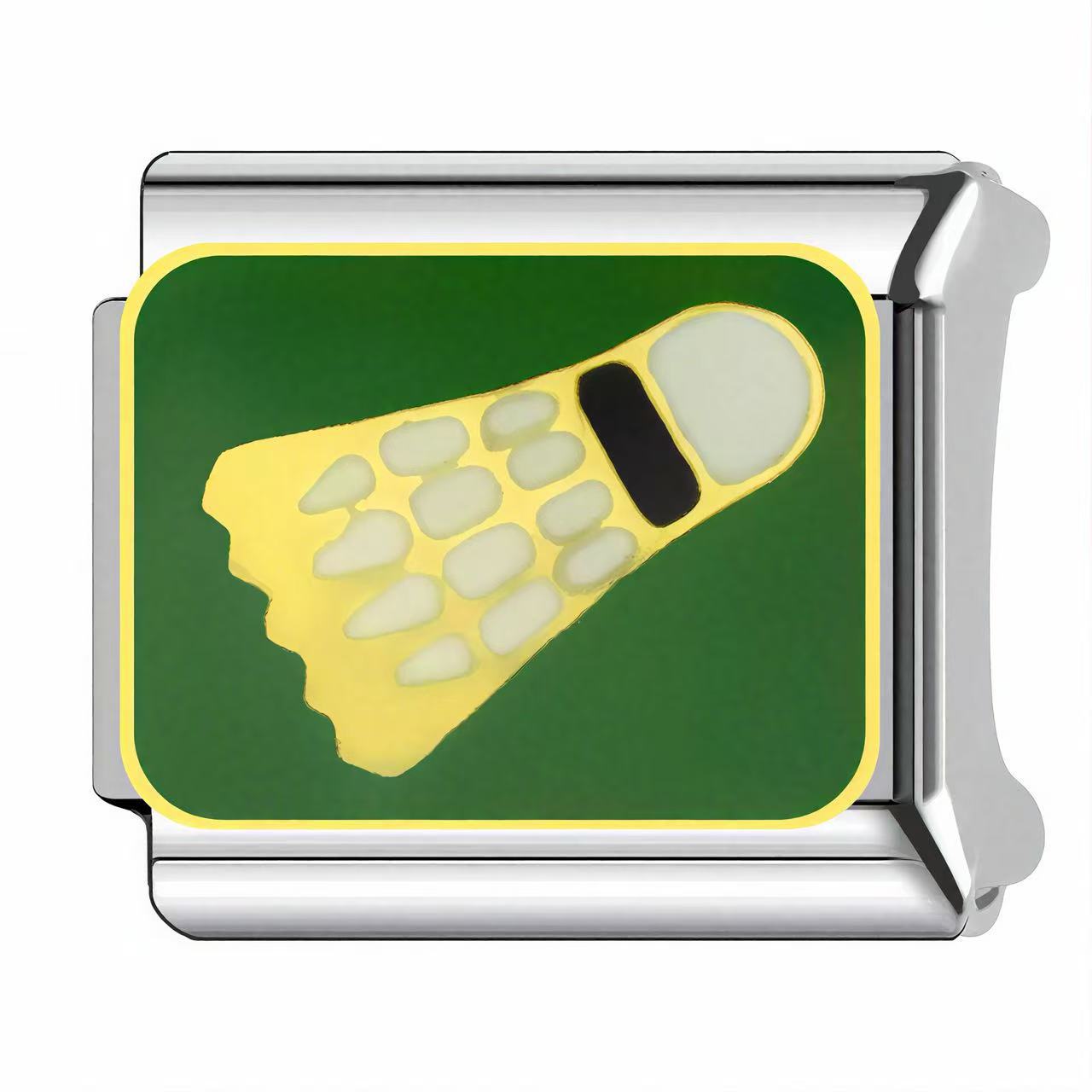 Wholesale Italian Charm Bracelet 9mm DIY Football Sports Series  Creative Stainless Steel Composable Bracelet