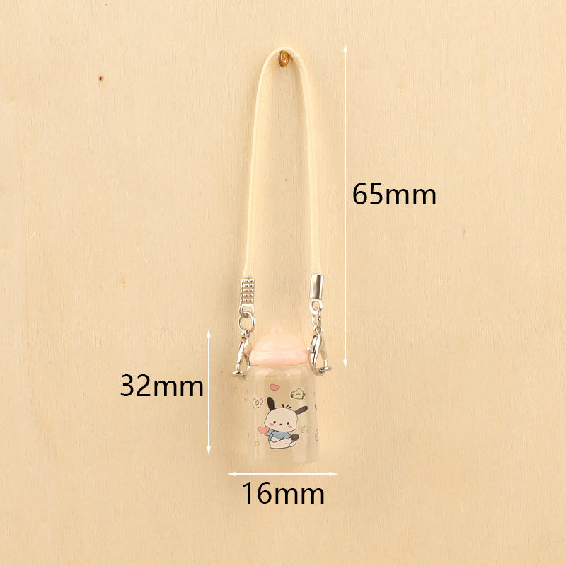 Wholesale Cute cartoon mini bottle pendant doll accessories
