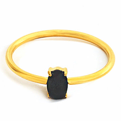 Wholesale 2PCS Titanium steel colored zircon ring