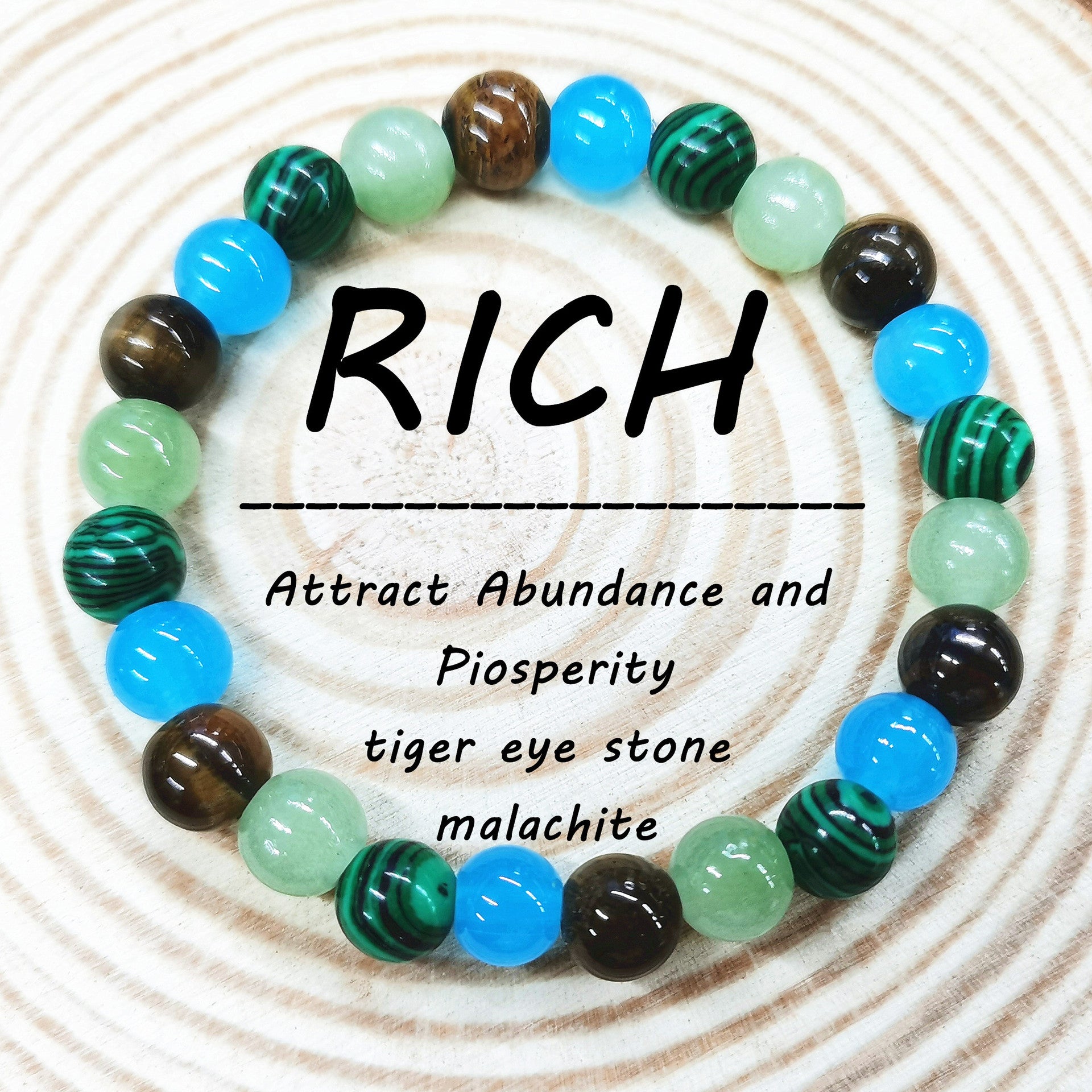 Wholesale  8mm Green Aventurine Tiger Eye Stone Amethyst Citrine Bracelet