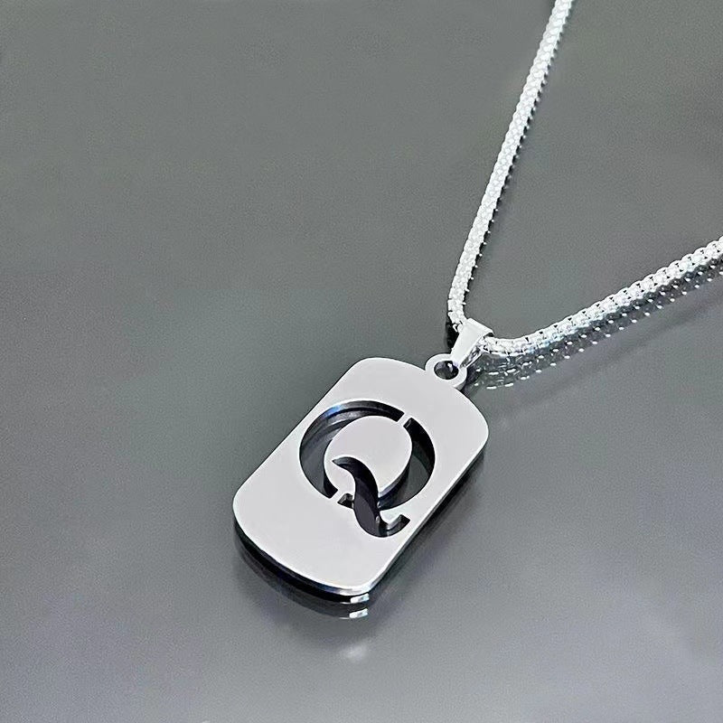 Wholesale  26 English letter necklace titanium steel chain