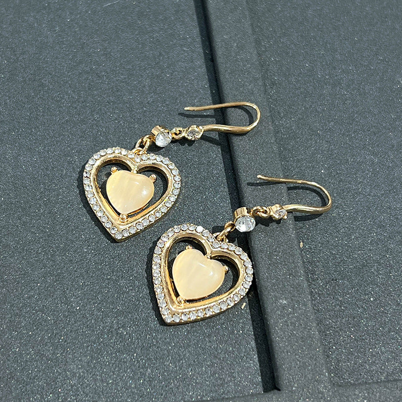 Wholesale Light Luxury Heart Diamond Earrings ACC-ES-XiaoCheng013
