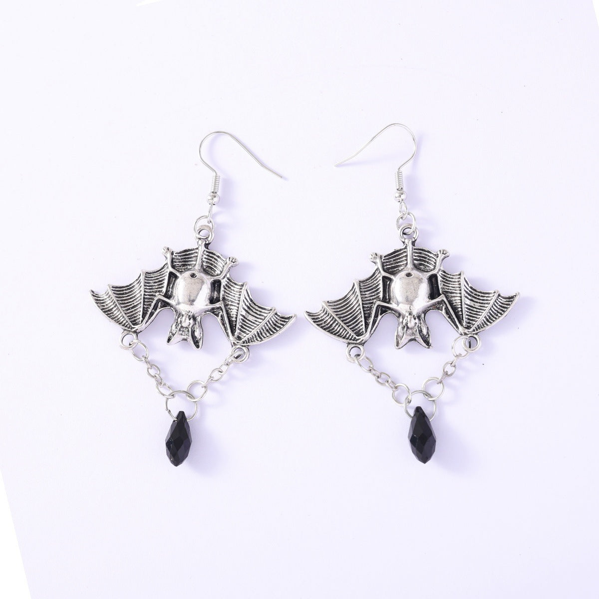 Wholesale Dark Gothic Bat Earrings Punk Style Fashion Accessory for Gift