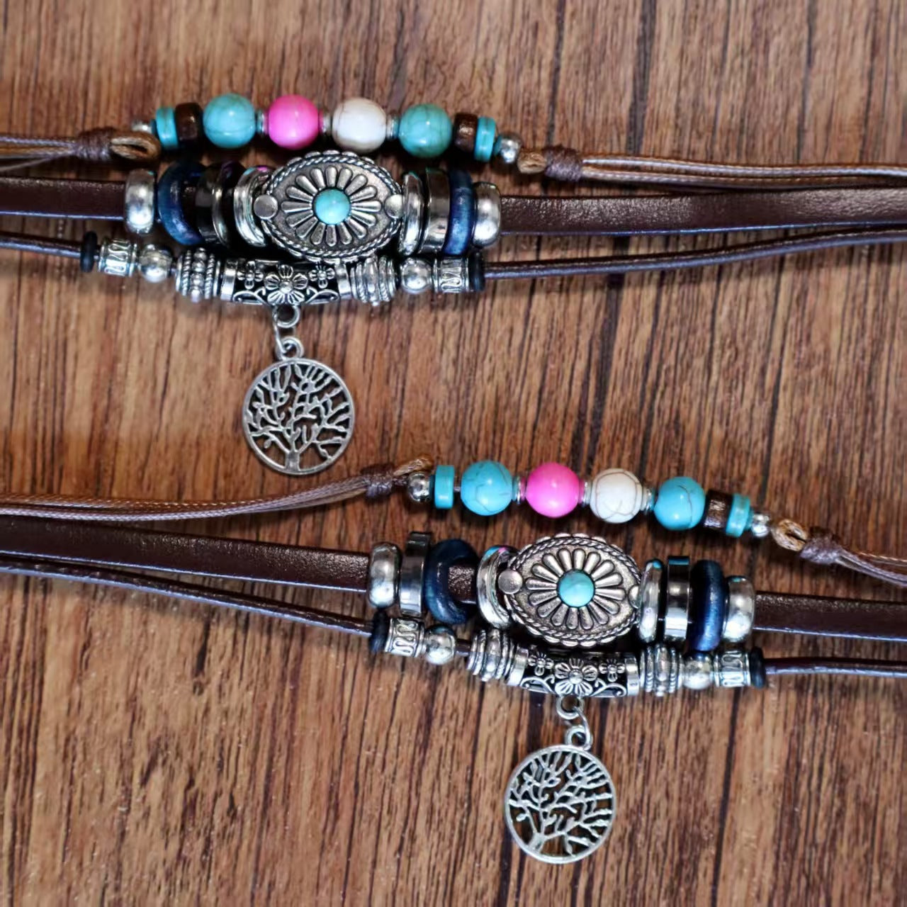 Wholesale Stainless Steel Bohemian Tree of Life Bracelet - Unisex Jewelry Accessory for Resale