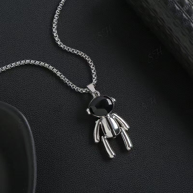 Wholesale Astronaut Spaceman Titanium Steel Necklaces  ACC-NE-Leis010