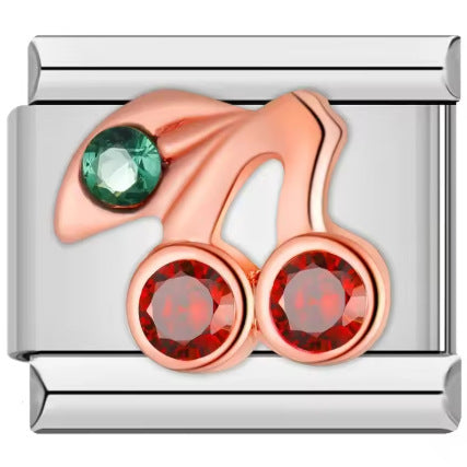 Wholesale Italian Charm Bracelet 9mm DIY Splicing Red Series Stainless Steel Composable Bracelet