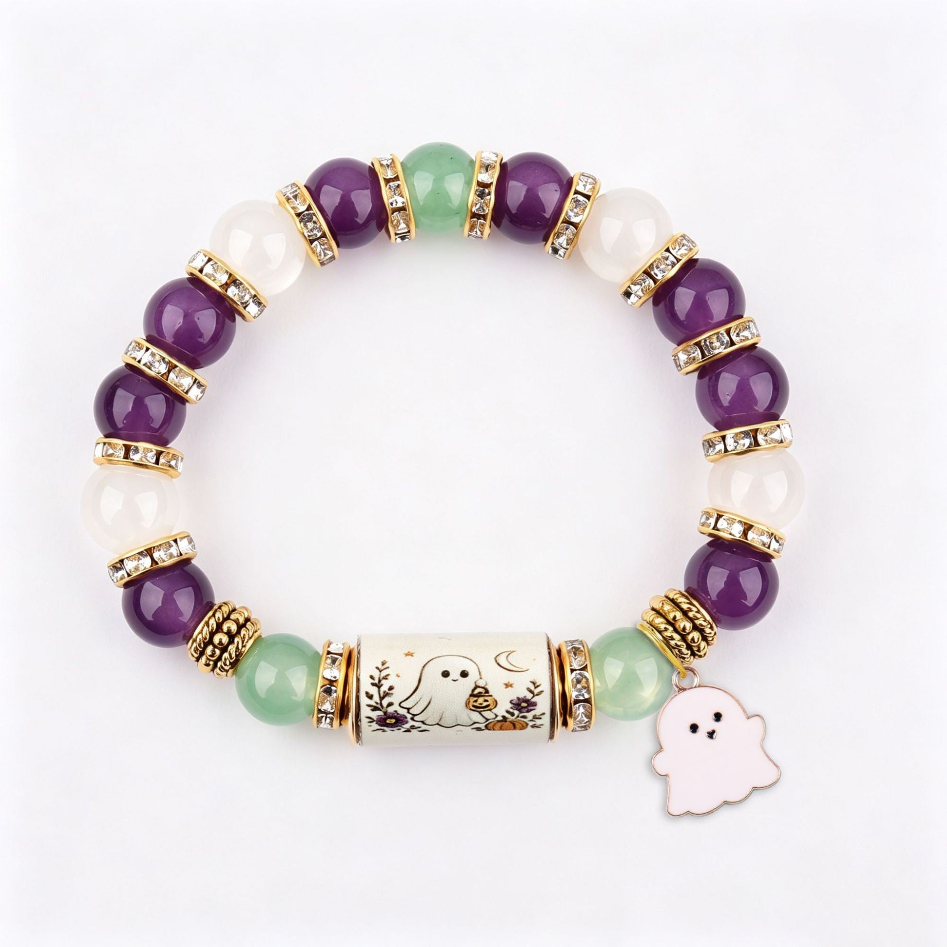 Wholesale  Ghost Magic Hat Charm Beaded Bracelet Fashion Jewelry Accessory Gift for Party Boutique Resale