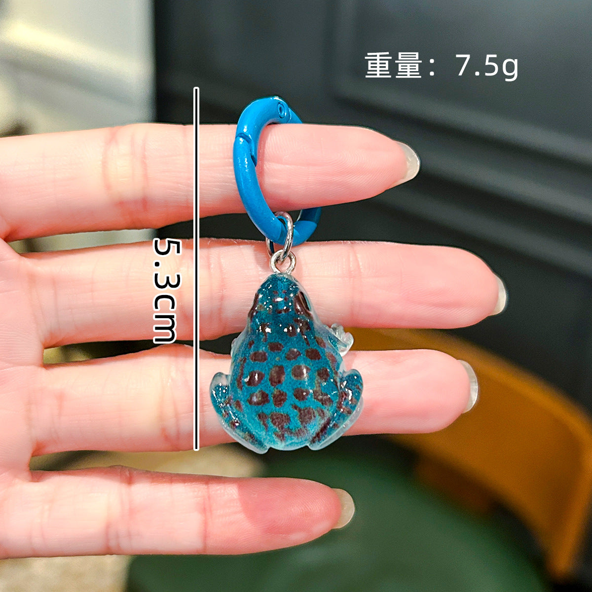 Wholesale Three-Dimensional Luminous Little Frog Color Keychain
