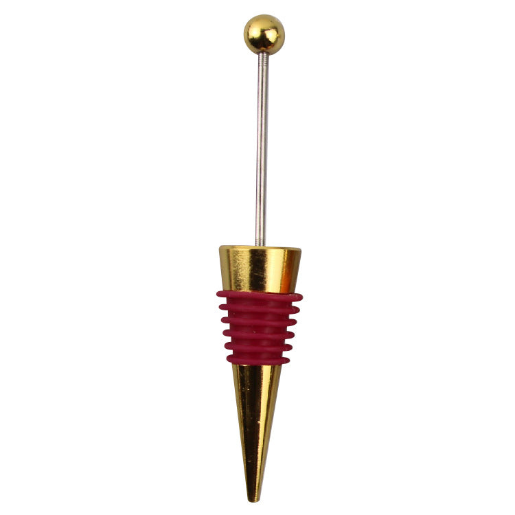 Wholesale Beadable Red Wine Stopper Beaded DIY Silicone Wine Stopper ACC-RWS-ChenXu002