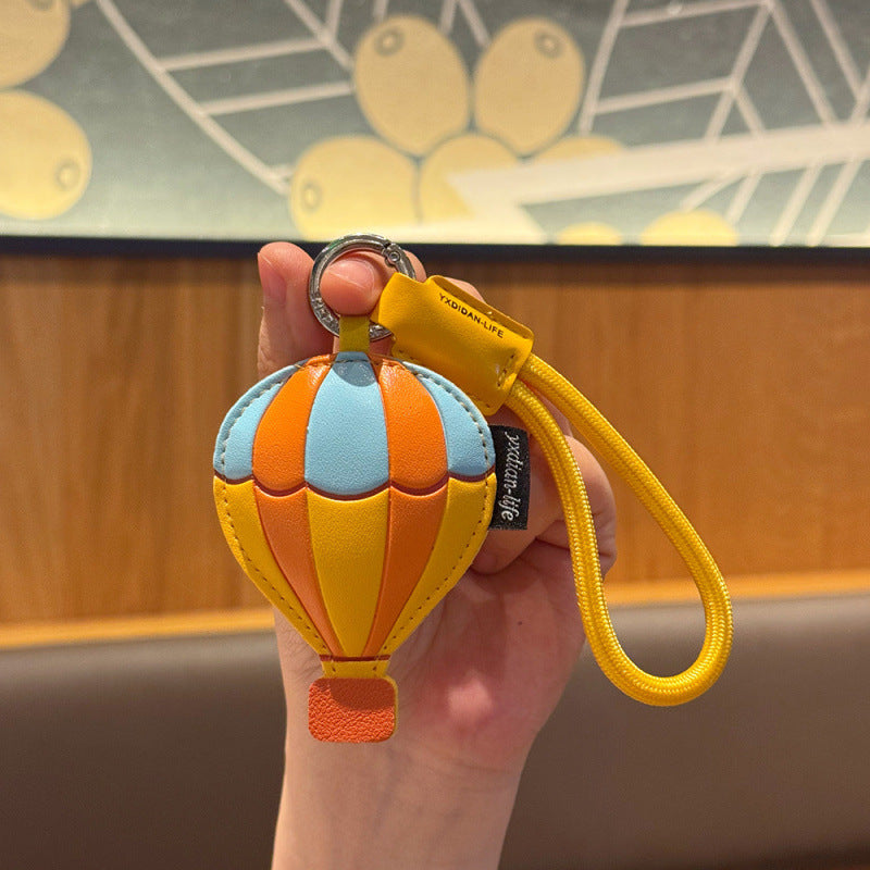 Wholesale Leather Airship Keychain Bag Charm Cute Travel Souvenir Gift Everyday Decorative Accessory