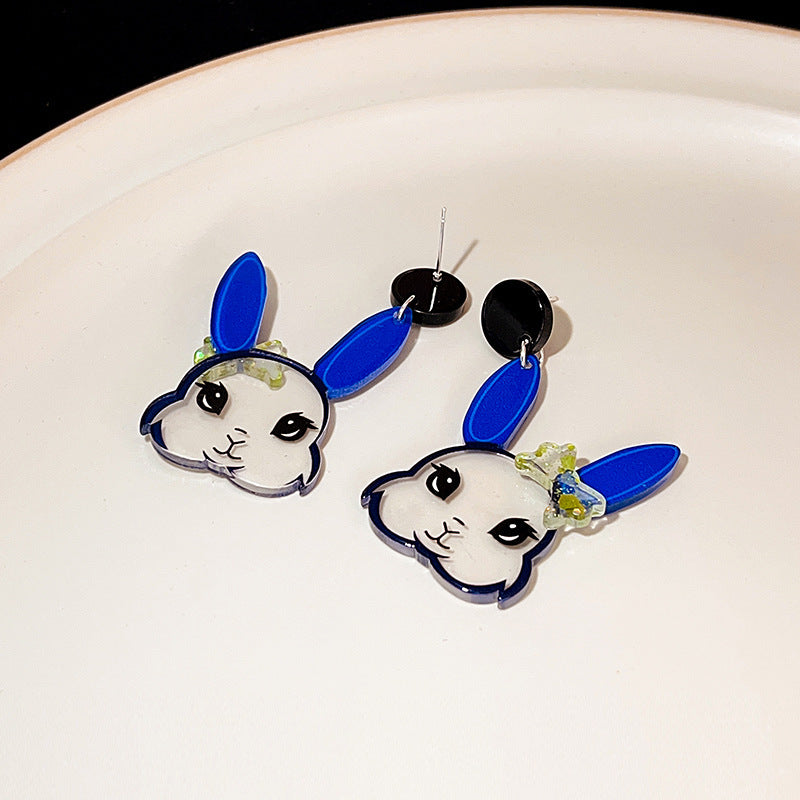 Wholesale Cartoon Cute Rabbit Acrylic Earrings