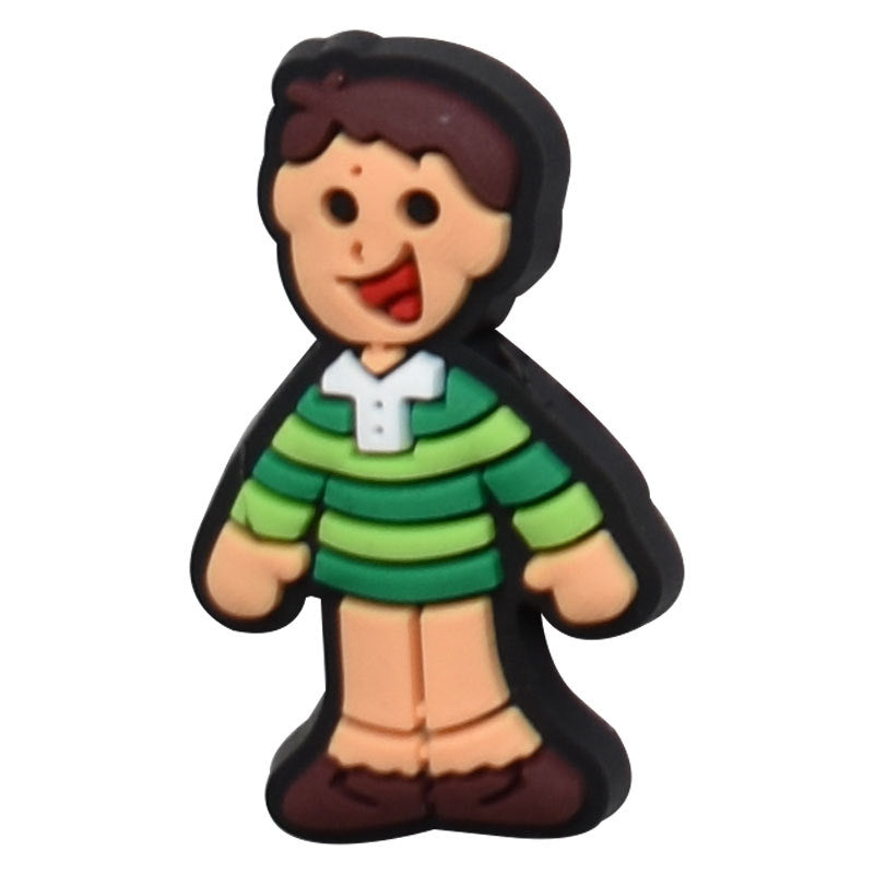 Wholesale  Random 100pcs cartoon PVC Soft Rubber Shoe Buckle Decoration