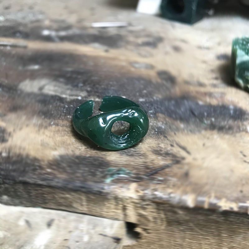 Wholesale S925 Sterling Silver Black Hole Ring